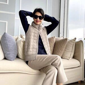 AmandaX 100% Cashmere "Albus Soft Cashmere" Knit Vest size L